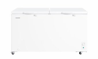 LADA FRIGORIFICA HEINNER HCF-M508INVCE++, Clasa E, 508L, Convertibila (Frigider/Congelator), Compresor Inverter, Control mecanic, Luminare LED, Maner extern cu incuietoare, Rezistenta la frig, Alb
