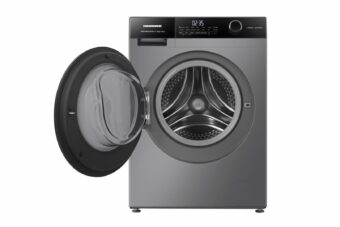 MASINA DE SPALAT RUFE HEINNER HWM-HMK1014IVTA+++, Clasa A, 10Kg, 1400RPM, Motor Inverter, Control Touch, Display digital, Gri titanium